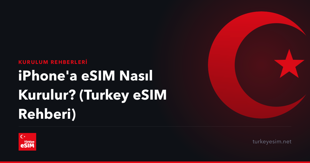 iPhone'a eSIM Nasıl Kurulur? (Turkey eSIM Rehberi)