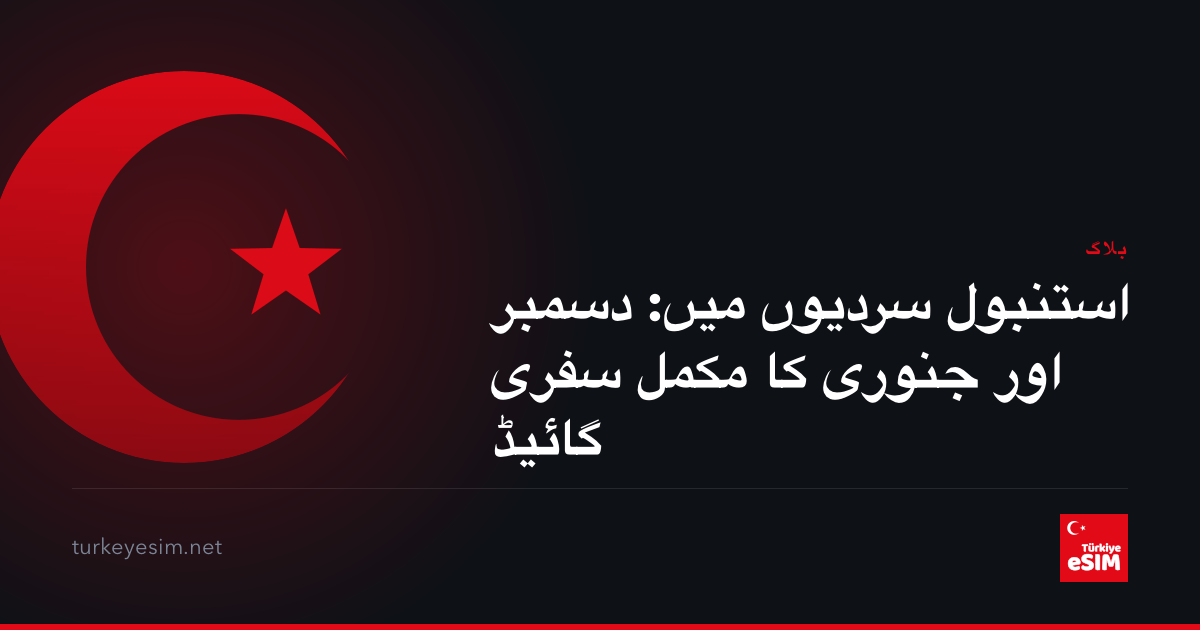 استنبول سردیوں میں: دسمبر اور جنوری کا مکمل سفری گائیڈ